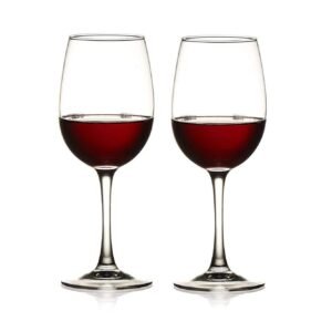 360 ml White & Red Wine Glass, Crystal Clear, Home & Bar Tableware Set (2)