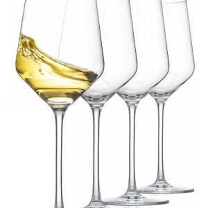 VILON Glassware Red Wine Glasses(460ml) Set - 4 Pieces, Clear