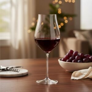 CRYSTAL BOHEMIA Premium Red Wine Glasses Set of 6, LIMOSA, 650ml, International Luxury Crystalware Elegant Tall Stemware for Wine, Drinks, Cocktails, Mocktails | Made in Czech Republic