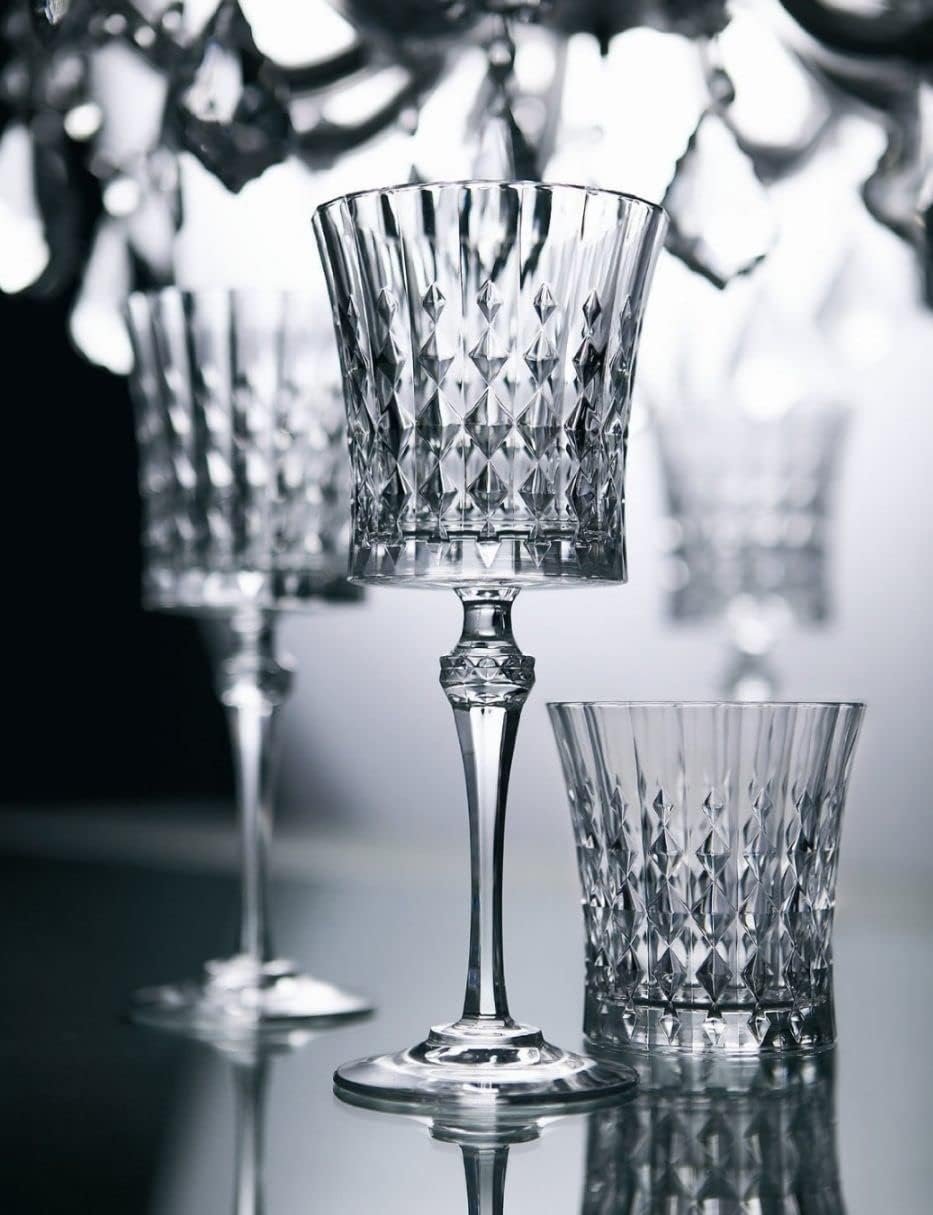 Rihan Enterprise | Stylish Curve Wine Glass 60 ML Set of 6 Elegant Bar Glassware for Champagne Glass Water, Wine, Rum, Juice, Beer, Drinks and Cocktails, Mocktail and Mixed Drinks and Brandy Glasses