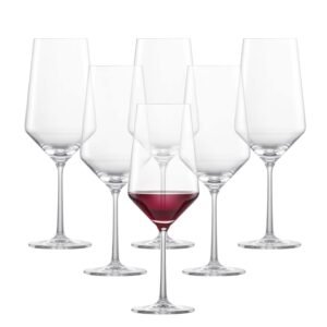Schott Zwiesel Tritan Crystal Glass Pure Stemware Collection Bordeaux Red Wine Glass, 23-Ounce, Set of 6