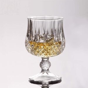 Premium Crystal Wine Glass Goblet for Red & White Wine, Elegant Stemware 180ml (Set of 1)