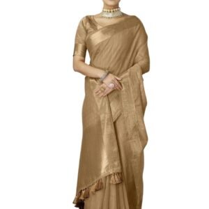 SWORNOF Women's Cotton silk saree for Patola festival Wedding silk with blouse piece