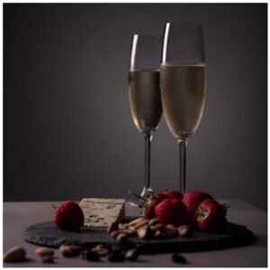 Red Wine Glass 180 ML Set of 2 Elegant Bar Glasses for Champagne Glass Water, Juice, Beer, Drinks and Cocktails and Mixed Drinks Stylish and Unique Brandy, Dessert Wine Glasses