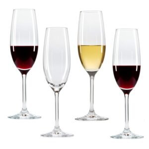 Wine Glass - Ideal for White or Red Wine Party Glass, Whisky Glass, Clear Glass (Wine Glass,Pack of 2) 165 ml