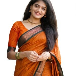 SUPERLAXMI Women's Banarasi Kanjivaram Soft Silk Jacquard Saree With Unstitched Blouse Piece