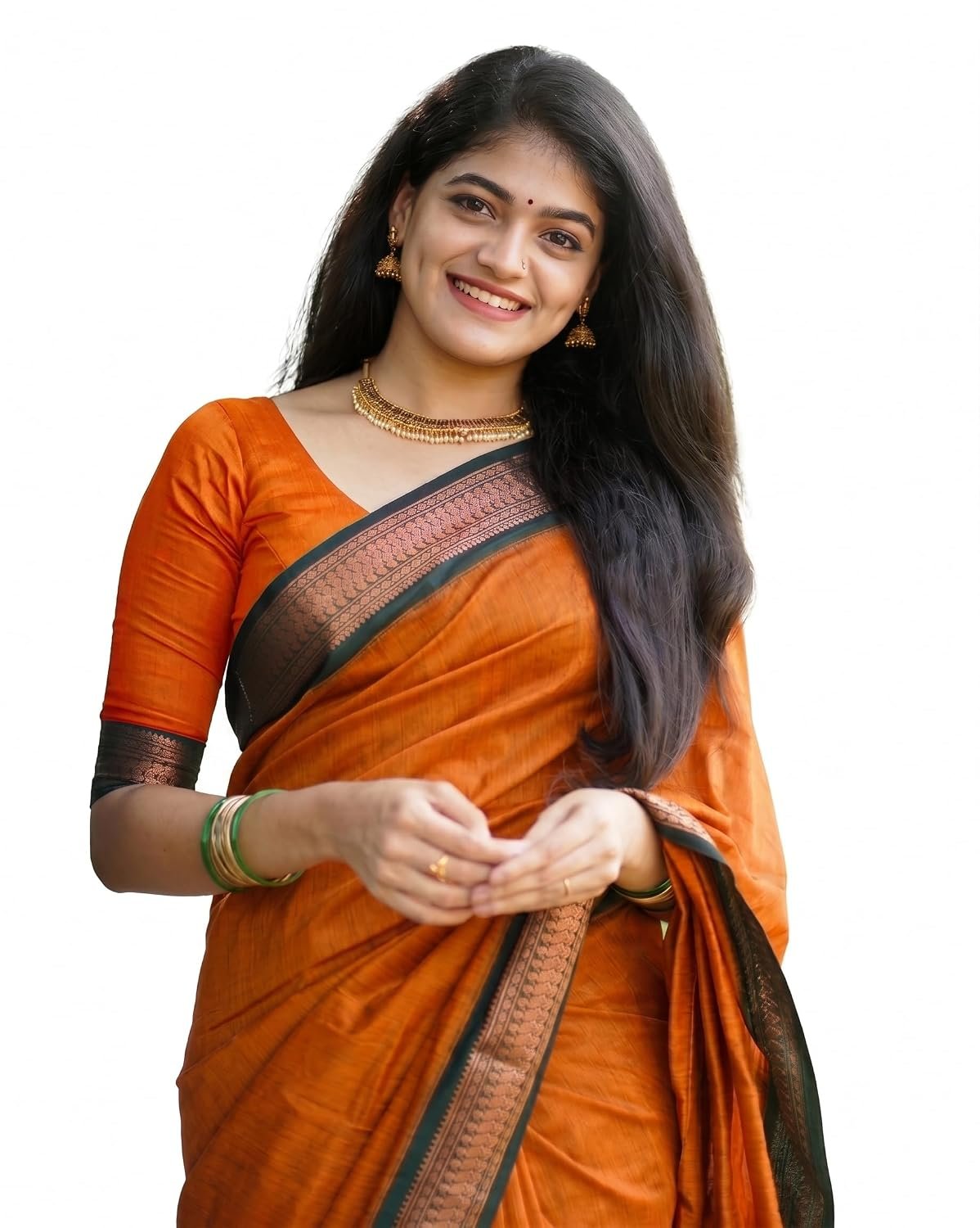 SUPERLAXMI Women's Banarasi Kanjivaram Soft Silk Jacquard Saree With Unstitched Blouse Piece