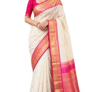 Anjaneya Sarees Woven Banarasi Silk Designer Kanjivaram Saree