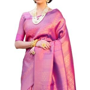 SWORNOF Womens Kanjivaram Banarasi Silk Saree Kanchipuram Patola saree