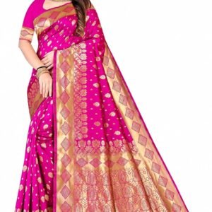 Women's Banarasi Saree Pure Kanjivaram Silk Saree for Women for all special occasions like festivals, party, weddings