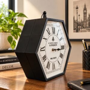 Double-Sided Station victorian style Clock, aesthetic Retro watch Railway Design,Kids Room, living Room Vintage Wall Decor for Home, cafe, office and stylish modern hall bedroom Hallway big size 7890