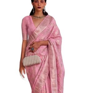 SWORNOF Women's kanjivaram banarasi silk saree for Patola festival Wedding silk with rich pallu Design sarees for women with blouse piece