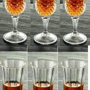 Longchamp Diamax Wine Glasses Elegant Red Wine Glass Set 220 ml (6)