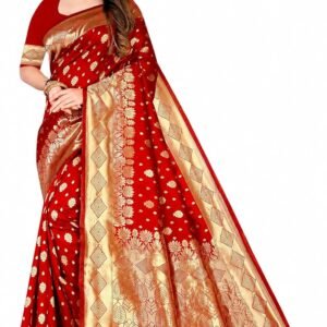 Women's Banarasi Saree Pure Kanjivaram Silk Saree for Women for all special occasions like festivals, party, weddings