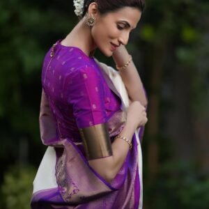 Anjaneya Sarees Woven Designer Banarasi Silk Kanjivaram Saree