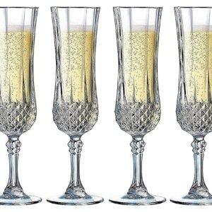 Long Champ Wine Glass Beer Whiskey Glass Classic Style Glass Diamond Red Wine Glasses Champagne Cup of Whisky Nordic Wineglass (Pack of 6)