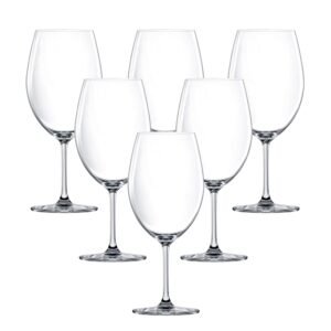 LUCARIS Bangkok Bliss Bordeaux Wine Glass Set of 6-745 ml | Red Wine & White Wine Party Glasses
