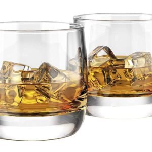 Old Fashioned 300ml Whiskey Glass, Rock Style Lead Free Crystal Glassware for Scotch, Juice, Water, Cocktails and Many Drinks (Transparent_300 ml), Set of - (6)