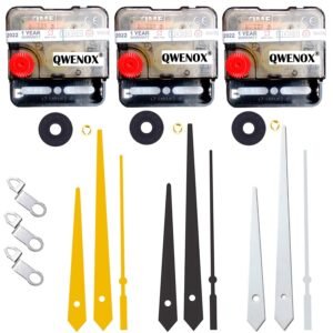 A Product of SONAM Sweep & Silent Movement Machine for Wall Clock (Made in India 100%) (6 Gold,Black,Silver)