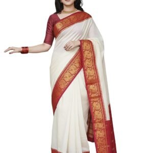 Anjaneya Sarees Woven Banarasi Silk Designer Kanjivaram Saree