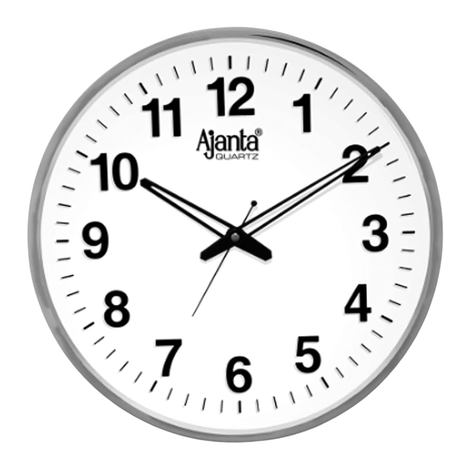 Ajanta Quartz Ajanta Abstract Quartz Analog Wall Clock(32 Cm X 32 Cm X 3.5 Cm,White)