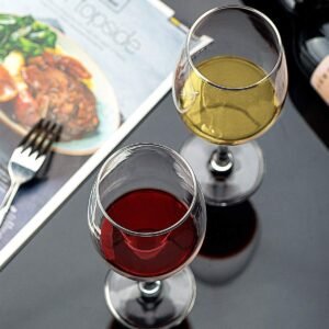 Red Or White Wine Glass, 310 ML, Set of 4, High Qaulity Universal Mug for Liquor, Scotch, Bourbon, Whiskey, Suitable for Home Bars, Pubs, Parties & Adds a Luxurious Touch to Every Table Setting