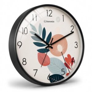 Auromin Modern Wall Clock for Living Room | Fancy Wall Clock for Bedroom Stylish Latest | Analog Clock for Hall, Office & Kitchen | Silent Decorative Wall Watch for Home Interior Décor