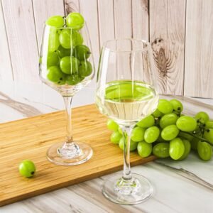 Premium 360 ml Universal Red & White Wine Glasses – Set of 2 Crystal Clear Stemmed Tumblers | Dishwasher Safe, Elegant, Versatile (Red/White Wine Glasses Set of 2)