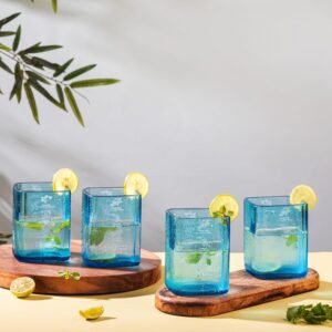 EXPENSIVE Giftalk Bombay Sapphire Glasses, Bar Glasses (Pack Of 4), 350 ML