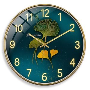 Auromin Latest Modern Wall Clock for Living Room | Stylish Designer Wall Watch for Hall & Bedroom | Elegant Analog Clock for Home, Office & Kitchen | Silent Non-Ticking Quartz Movement