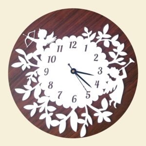Yashu Art Wooden Wall Clock Round