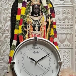 RK Watches Collection Analog 38 cm X 30 cm Design Wall Clock (Multicolor, with Glass), SHRI RAM Wall Clock Wooden 103