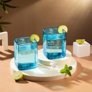 Giftalk EXPENSIVE Bombay Sapphire Glasses, Bar Glasses (Pack Of 2), 200 ML