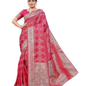 Yashika Women's Pure Kanjivaram Silk Saree Soft Banarasi Style Wedding With Blouse Piece | Saree For Women | New Sari