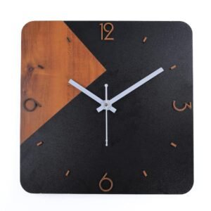 SAHAJ Enterprise Wall Clock Design Made with Pure MDF Wood & Acrylic This Round Decorative Clock is Best for Hotel Office Living Room Bedroom and Other Rooms in Your Home(Square)