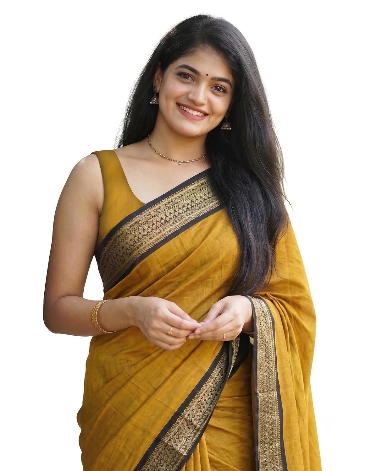 SUPERLAXMI Women's Banarasi Kanjivaram Soft Silk Jacquard Saree With Unstitched Blouse Piece