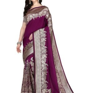 Mehrang Women's Pure Kanjivaram Silk Saree Banarasi Silk Wedding Sarees for Women with Blouse Piece…